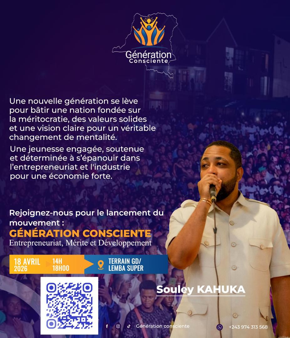 Génération Consciente&nbsp;: La jeunesse congolaise se lève pour l’entrepreneuriat, le mérite et le développement